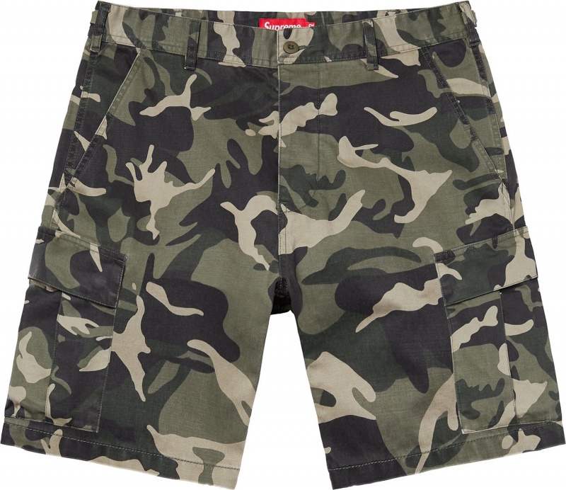 Spodenki Supreme Cargo Oliwkowe Camo | Polska-921385