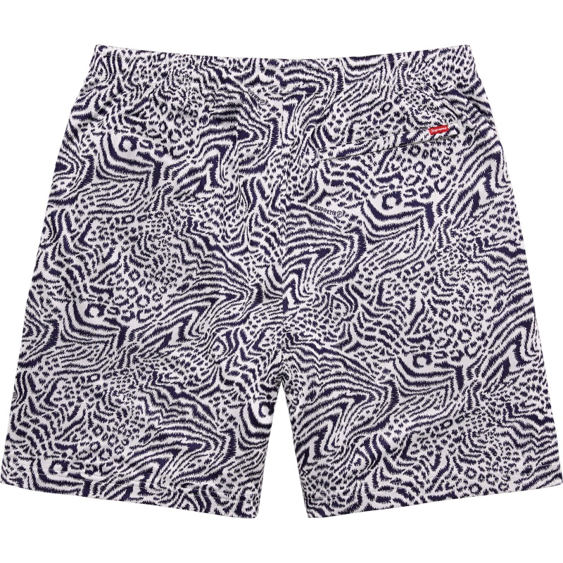 Spodenki Supreme Umbro Jacquard Animal Print Soccer Białe | Polska-503682