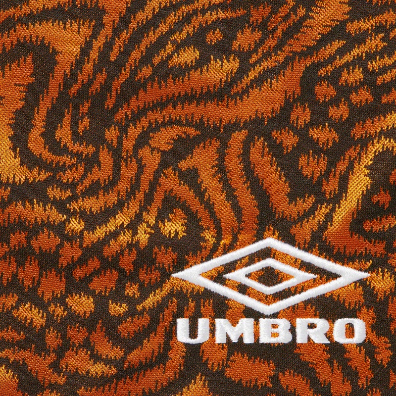 Spodenki Supreme Umbro Jacquard Animal Print Soccer Pomarańczowe | Polska-461350