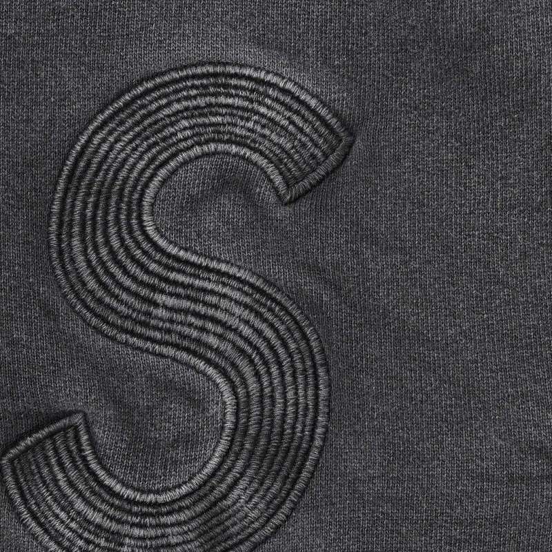 Spodnie Dresowe Supreme Overdyed S Logo Czarne | Polska-924760