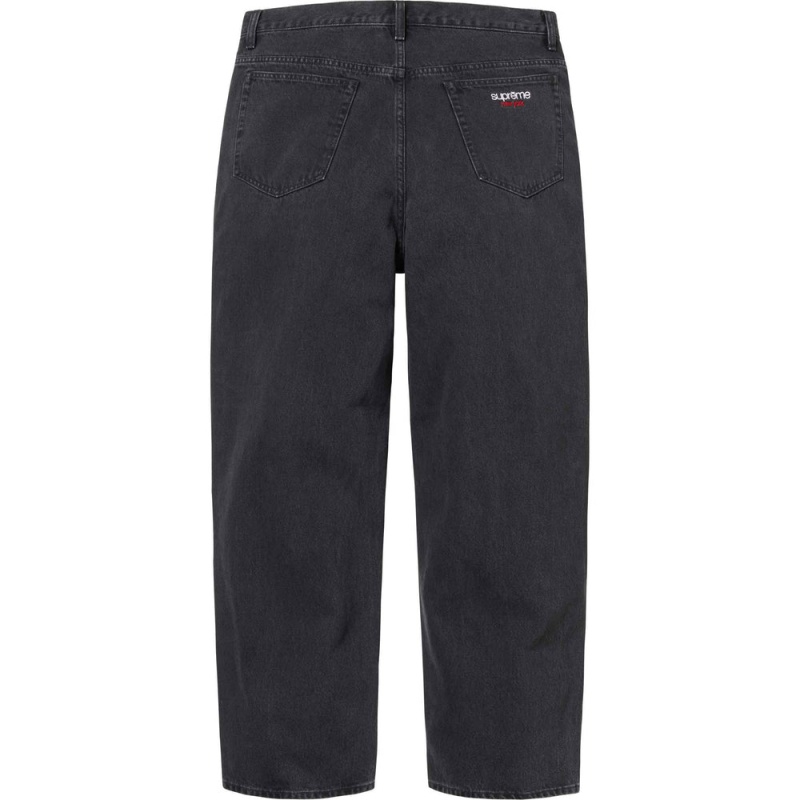 Spodnie Supreme Baggy Jean Czarne | Polska-941203