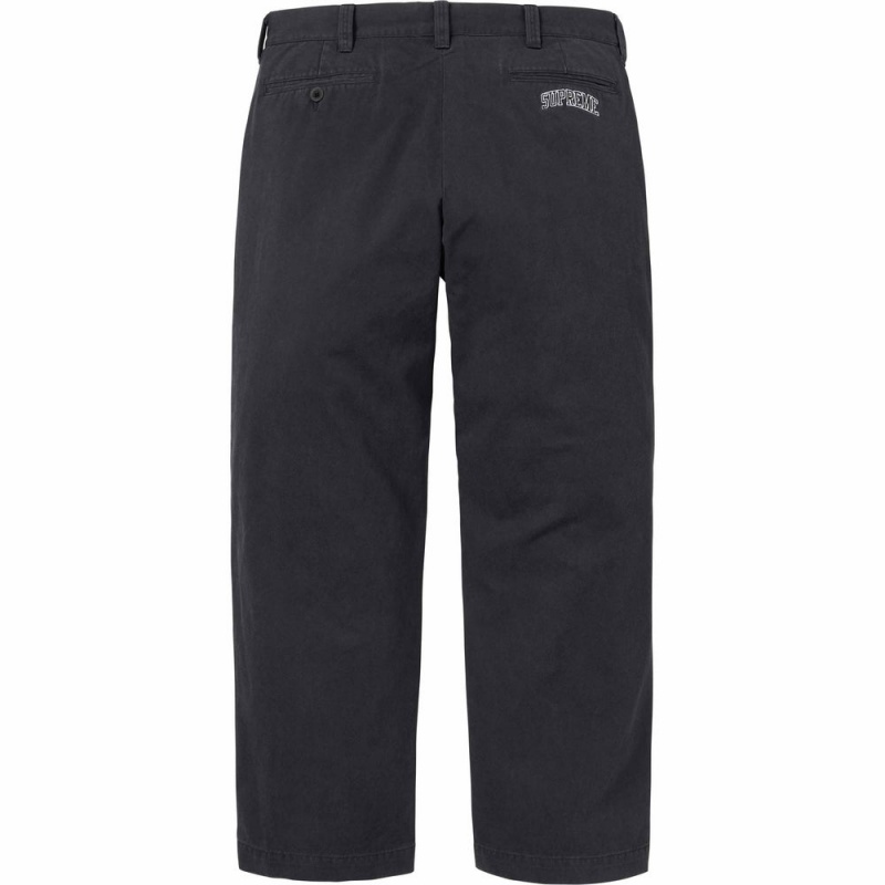 Spodnie Supreme Chino Czarne | Polska-937024