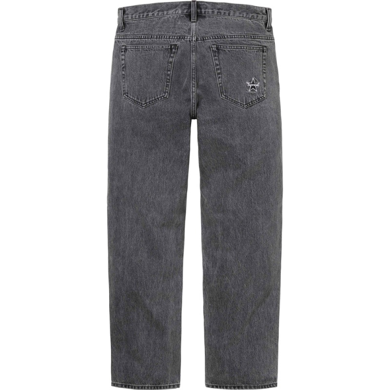 Spodnie Supreme Regular Jean Czarne | Polska-962804